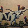 "Cock and Bull Story", 36 x 24 Framed Oil, $495.00